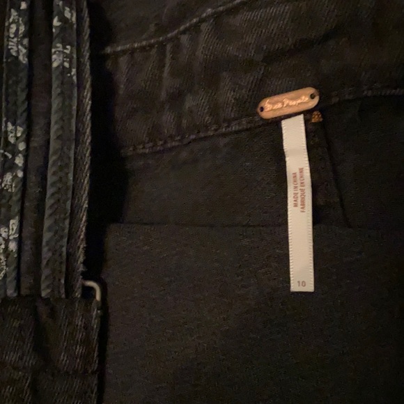 Free People overall Louise denim skirtall jumper - Picture 8 of 10